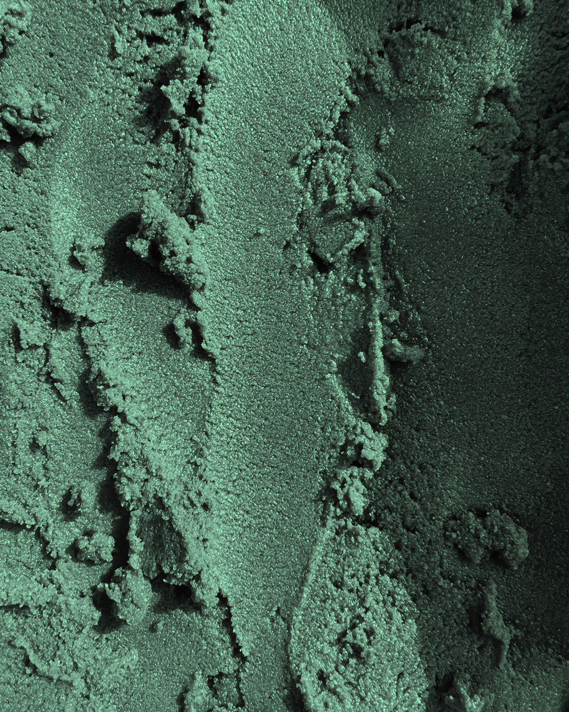 Close-up of the green Bruny Island Sand Exfoliating Scrub texture